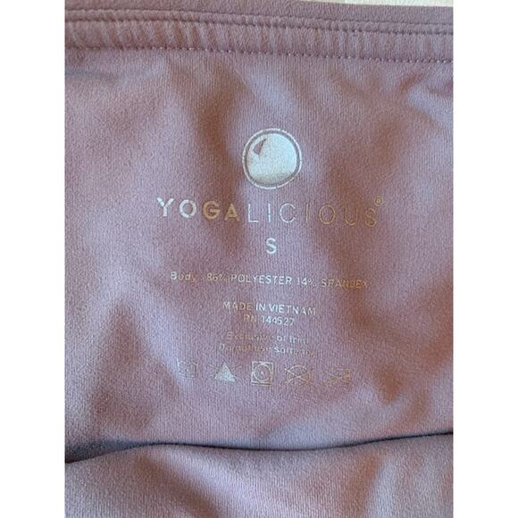 Yogalicious leggings size Small Purple/plum Capri - Picture 2 of 3